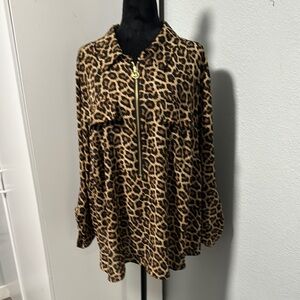 Michael Kors Leopard Print Jacket
